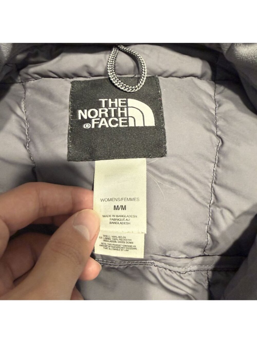 The North Face 600 Down Full Zip Quilted Parka Jacket Women's Medium M - Picture 3 of 7